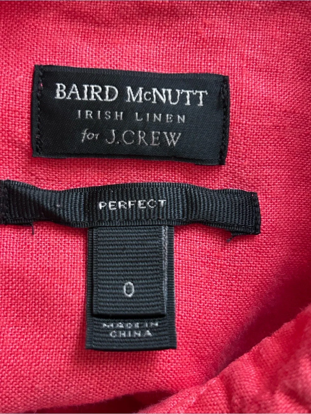 J. Crew Baird McNutt Linen Perfect Long Sleeve Button Down Shirt